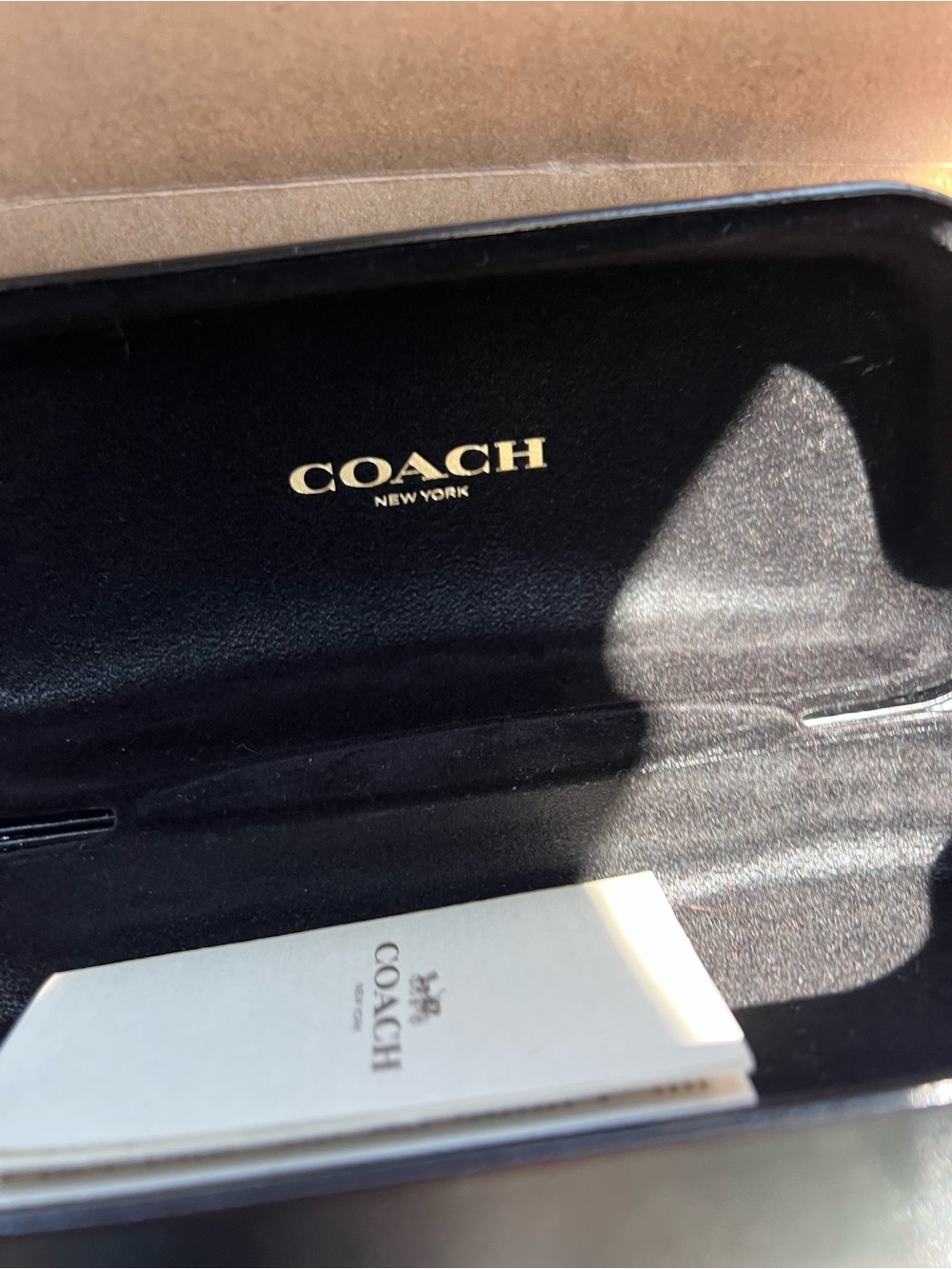 Coach White Frame Brown Lens Sunglasses - Picture 6 of 6